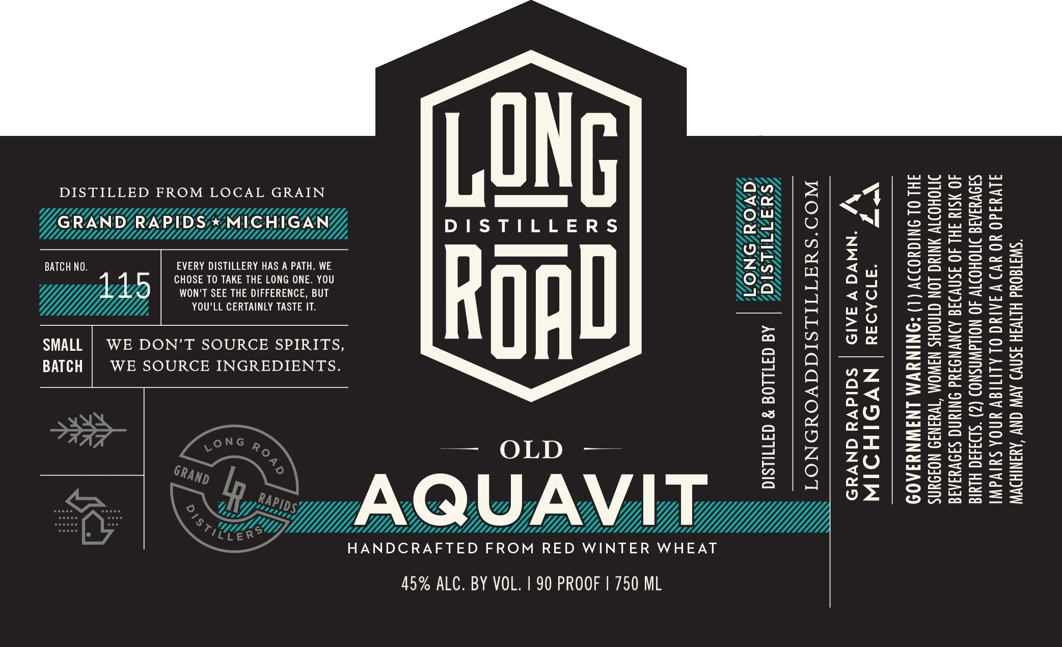 Old Aquavit Long Road Distillers